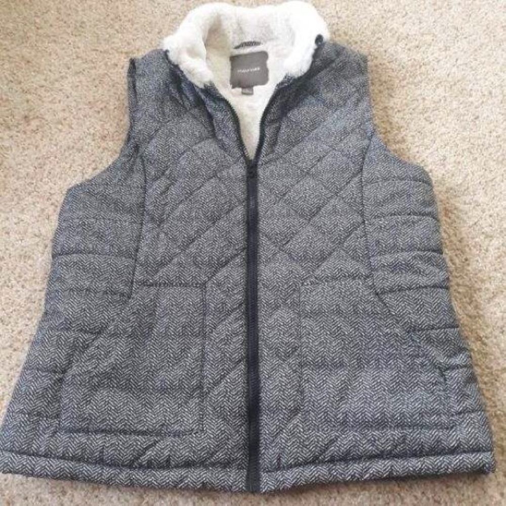 Sherpa lined vest